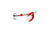 WILLIAMS VORTEX SPINNER V2 1/5oz RED & WHITE SILVER BACK