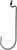 VMC WORM HOOK BLACK NICKEL #5/0