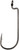 VMC HEAVY DUTY WORM HOOK BLACK NICKEL #4/0