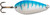 BLUE FOX STROBE SPOON #3 HAMMERED BLUE STRIPE