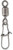 VMC DUOLOCK SNAP SWIVEL BLACK NICKEL #6
