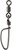 VMC TOURNAMENT SNAP SWIVEL BLACK STAINLESS #6