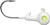 VMC HARD BALL JIG 1/4oz WHITE