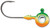 VMC TUNGSTEN MOON EYE JIG 1/8 GREEN TIGER UV