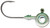 VMC TUNGSTEN MOON EYE JIG 1/4 SHAD