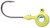 VMC TUNGSTEN MOON EYE JIG 3/8 CHARTREUSE