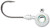 VMC TUNGSTEN MOON EYE JIG 3/8 WHITE