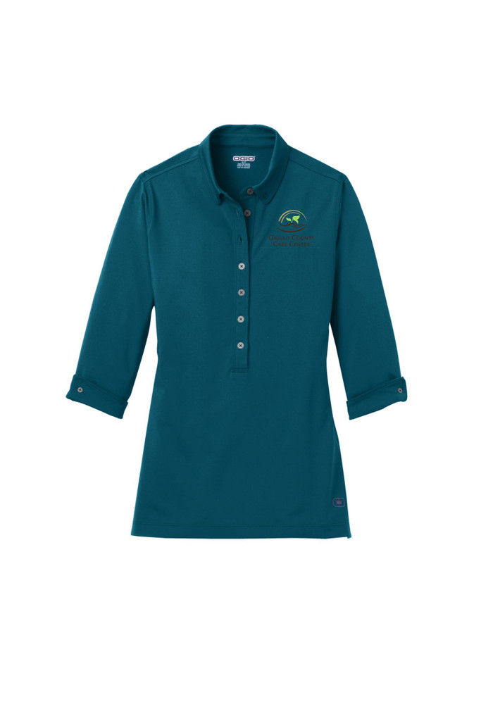 GCCC LOG122 OGIO Ladies Gauge Polo (Teal Throttle)