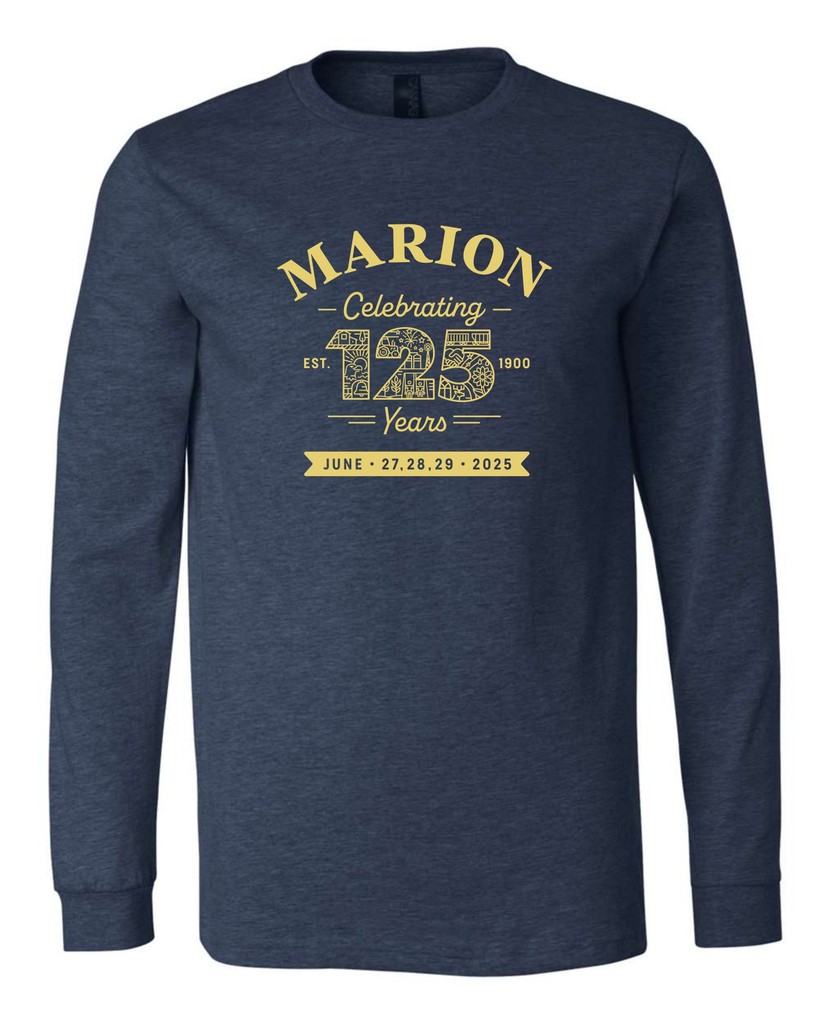 Marion 125th 3501CVC BELLA + CANVAS - Heather CVC Long Sleeve Tee
