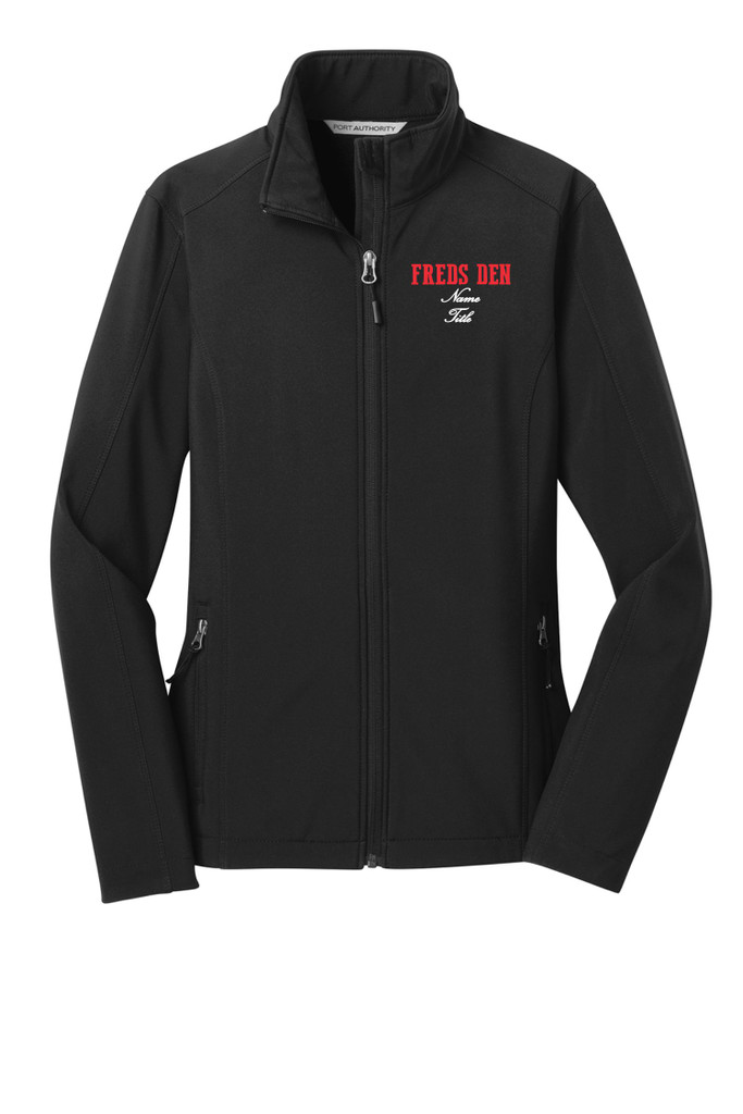 Frondo Jackets L317 Port Authority® Ladies Core Soft Shell Jacket (Black-Fred's)
