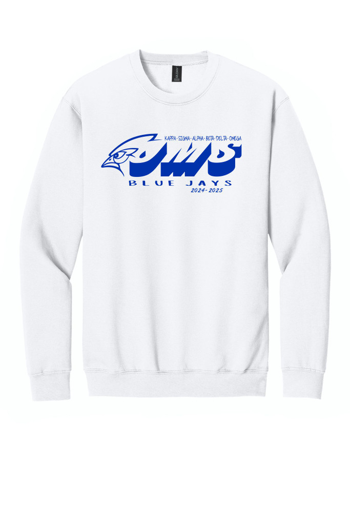 JMS House SF000 Gildan® Softstyle® Crewneck Sweatshirt (White)