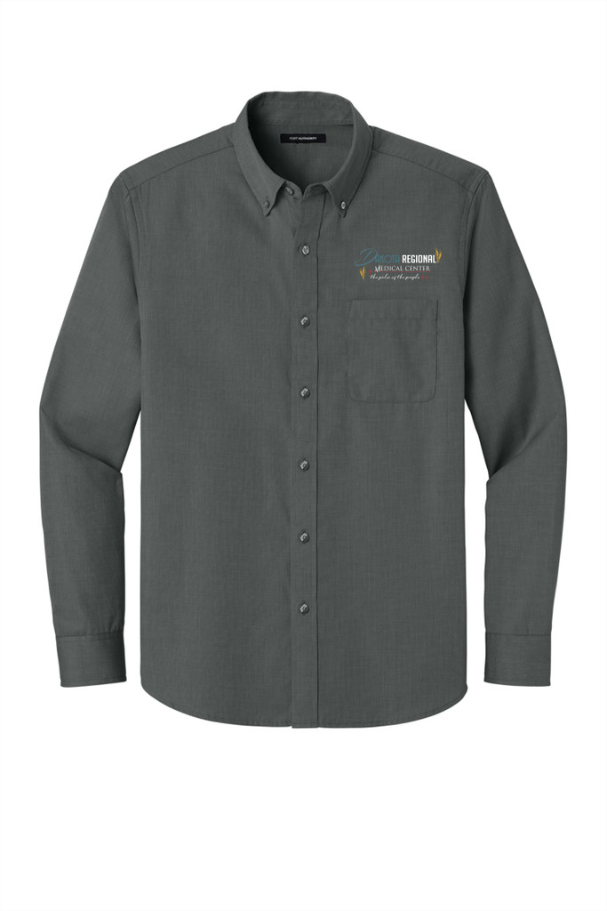 DRMC W816 Port Authority® Long Sleeve Nailhead Easy Care Shirt