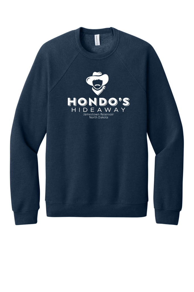 Hondos Hideaway BC3901 BELLA+CANVAS® Unisex Sponge Fleece Raglan Sweatshirt
