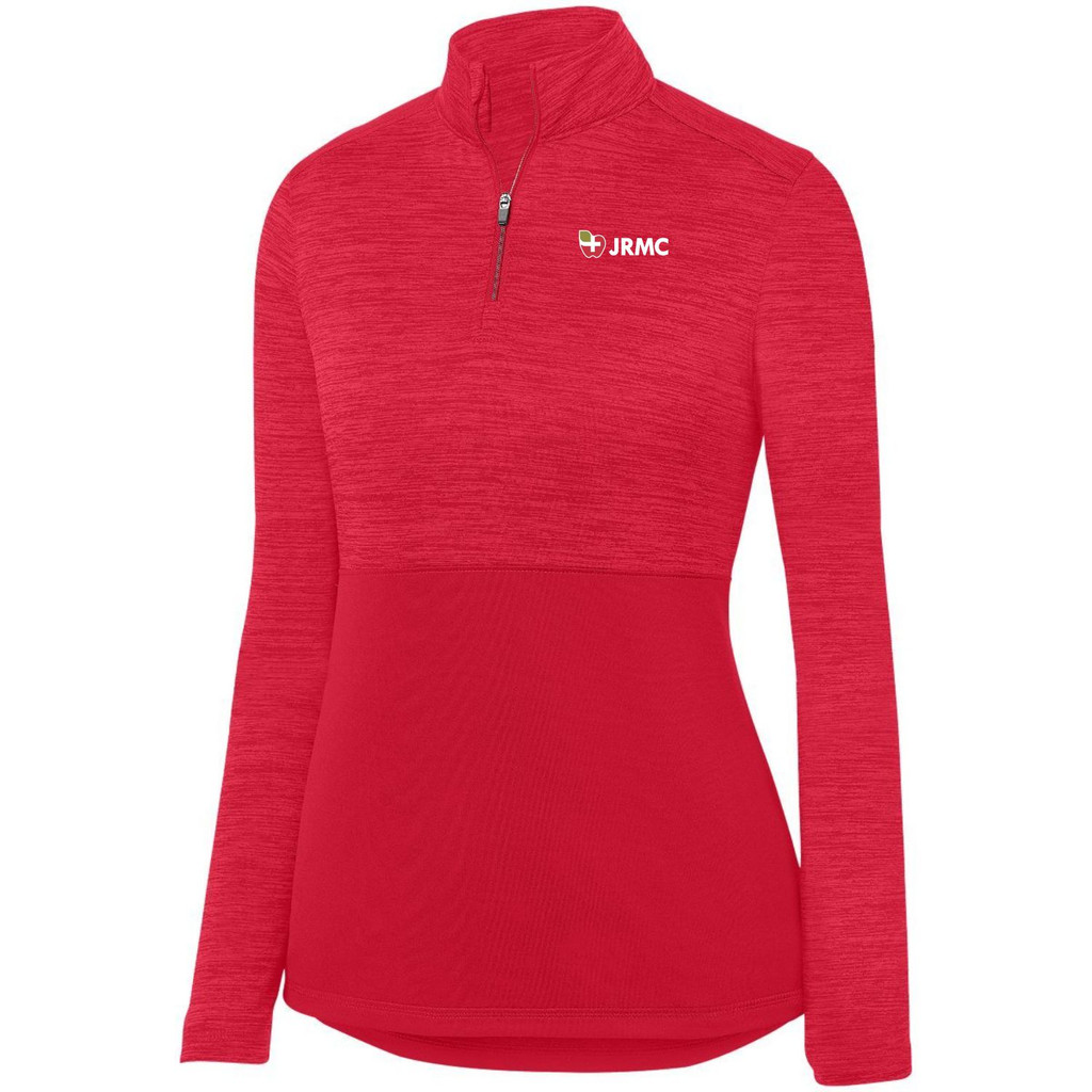 JRMC 2909 Augusta Sportswear Women's Shadow Tonal Heather Quarter-Zip Pullover