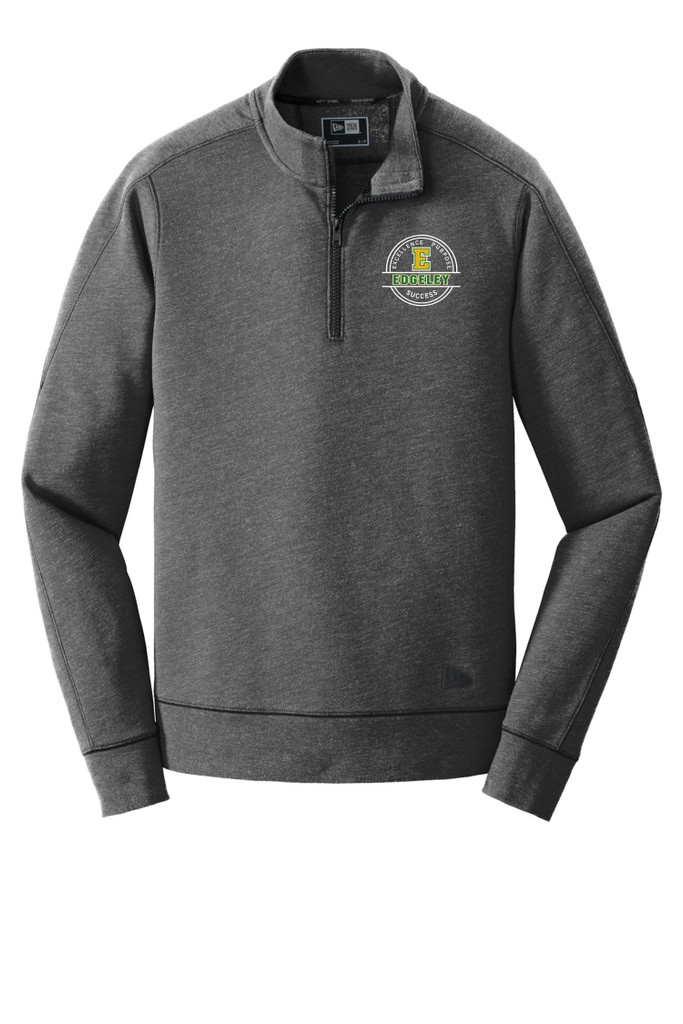 Edgeley Staff NEA512 New Era® Tri-Blend Fleece Quarter-Zip Pullover