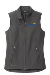 Park and Rec EB547 Eddie Bauer Ladies Stretch Soft Shell Vest (Iron Gate)