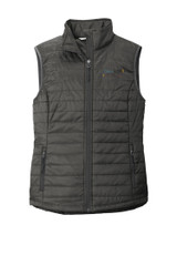DRMC L851 Port Authority Ladies Packable Puffy Vest (Sterling Grey-Graphite)
