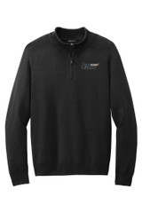 DRMC MM3020 Mercer Mettle Quarter Zip Sweater (Black)