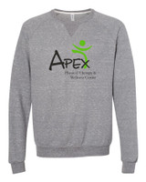 Apex Apparel 91MR JERZEES - Snow Heather French Terry Crewneck Sweatshirt 