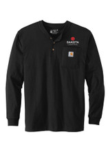 Dakota Central CTK128 Carhartt® Long Sleeve Henley T-Shirt