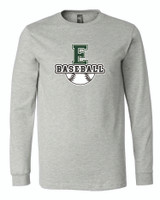 Edgeley Baseball 3501CVC  BELLA + CANVAS - Heather CVC Long Sleeve Tee