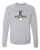 Edgeley Baseball 3901 BELLA + CANVAS - Sponge Fleece Raglan Crewneck Sweatshirt