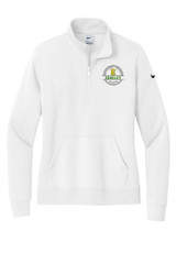 Edgeley Staff NKDX6720 Nike Women's Club Fleece Sleeve Swoosh Half-Zip