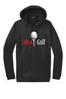 LaMoure Golf F244 Sport Tek Unisex Sport Wick Fleece Hoodie (Black)