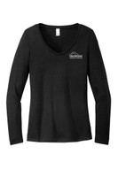 Hometown Credit Union DT135 Ladies Perfect Tri Long Sleeve V-Neck Tee