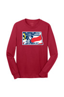 ND Patriot Guard PC54LS Port and Company Unisex Long Sleeve Core Cotton Tee (Red)