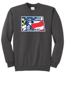 ND Patriot Guard PC90 Port and Company Unisex Essential Fleece Crewneck Sweatshirt (Charcoal)