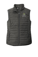 GCCC L851 Port Authority Ladies Packable Puffy Vest (Sterling Grey-Graphite)