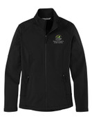 GCCC L239 Port Authority Ladies Grid Fleece Jacket (Black)