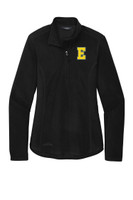 Edgeley Staff EB227 Eddie Bauer Ladies Half Zip Microfleece Jacket (Black)