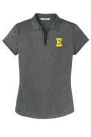 Edgeley Staff L576 Port Authority Ladies Trace Heather Polo (Charcoal Heather)