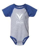 Victory Christian 4430 Rabbit Skins - Infant Baseball Fine Jersey Bodysuit (Logo#3)