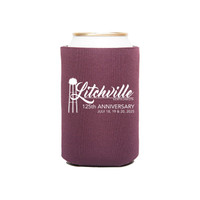 Litchville 125th Premium Collapsible Foam Can Insulator (Burgundy)