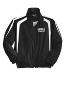 Gackle Streeter JST60 Sport-Tek® Colorblock Raglan Jacket (Black-White)
