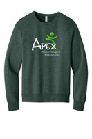 Apex Apparel BC3911 BELLA+CANVAS® Unisex Sponge Fleece Classic Crewneck Sweatshirt (Heather Forest)