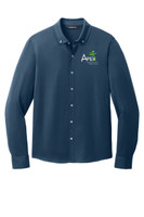 Apex Apparel MM1018 Mercer+Mettle® Stretch Jersey Long Sleeve Shirt (Insignia Blue)