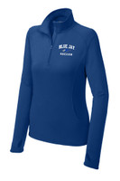 Blue Jay Soccer LST850 Sport-Tek® Women's Sport-Wick® Stretch Quarter-Zip Pullover