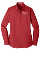 JRMC LW100 Port Authority® Women's Long Sleeve Carefree Poplin Shirt
