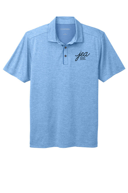 JEA K585 Unisex Shadow Stripe Polo (Carolina Blue)
