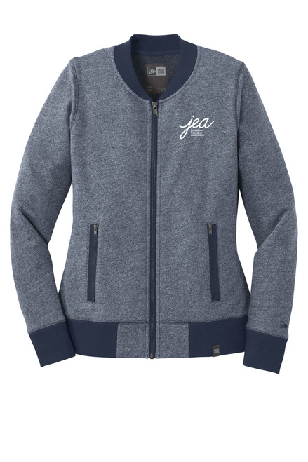 JEA LNEA503 Ladies French Terry Baseball Full Zip (True Navy Twist-True Navy) JEA LNEA503 Ladies French Terry Baseball Full Zip (True Navy Twist-True Navy)