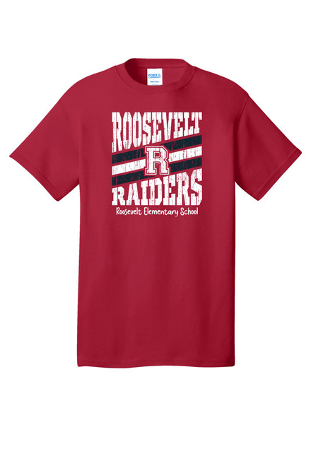 Roosevelt Raiders PC54 Unisex Core Cotton Tee (Red) Roosevelt Raiders PC54 Unisex Core Cotton Tee (Red)