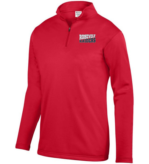 Roosevelt Raiders 5507 Unisex Wicking Fleece Quarter Zip (Red) Roosevelt Raiders 5507 Unisex Wicking Fleece Quarter Zip (Red)