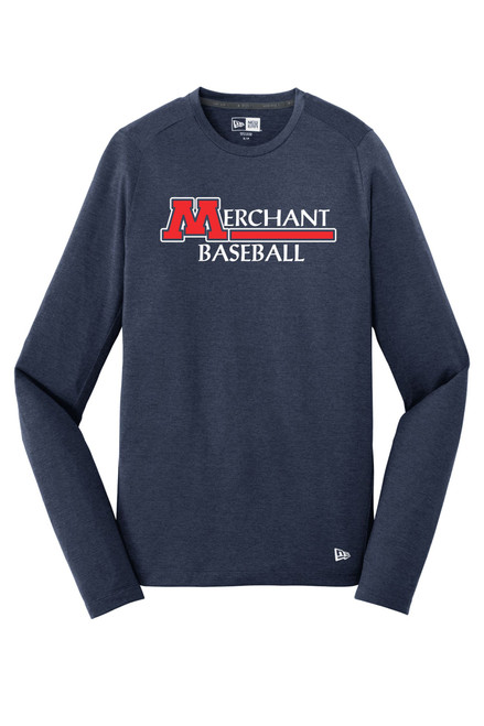 Merchant Baseball NEA201 Unisex Performance Long Sleeve Crew Tee (Navy) Merchant Baseball NEA201 Unisex Performance Long Sleeve Crew Tee (Navy)