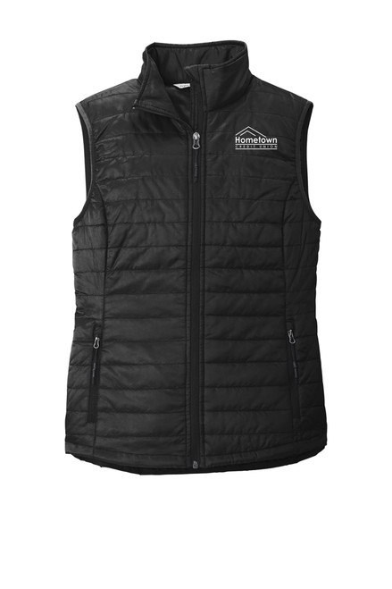 Hometown Credit Union L851 Ladies Packable Puffy Vest