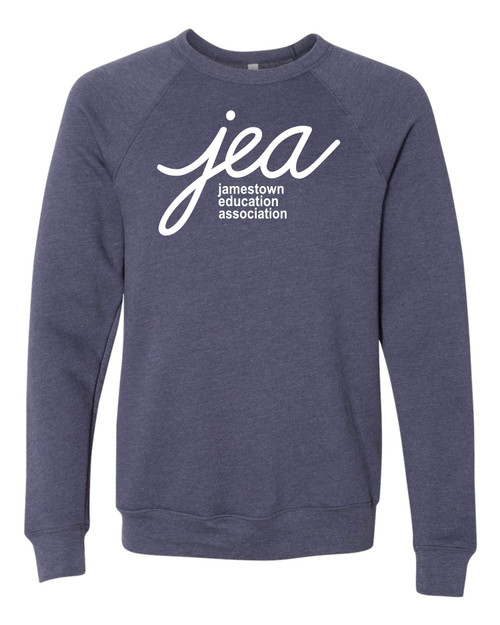 JEA 3901 Unisex Bella Canvas Sponge Fleece Raglan Crewneck (Heather Navy) JEA 3901 Unisex Bella Canvas Sponge Fleece Raglan Crewneck (Heather Navy)