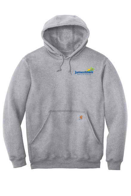 Park and Rec CTK121 Carhartt Unisex Midweight Hooded Sweatshirt (Heather Grey)